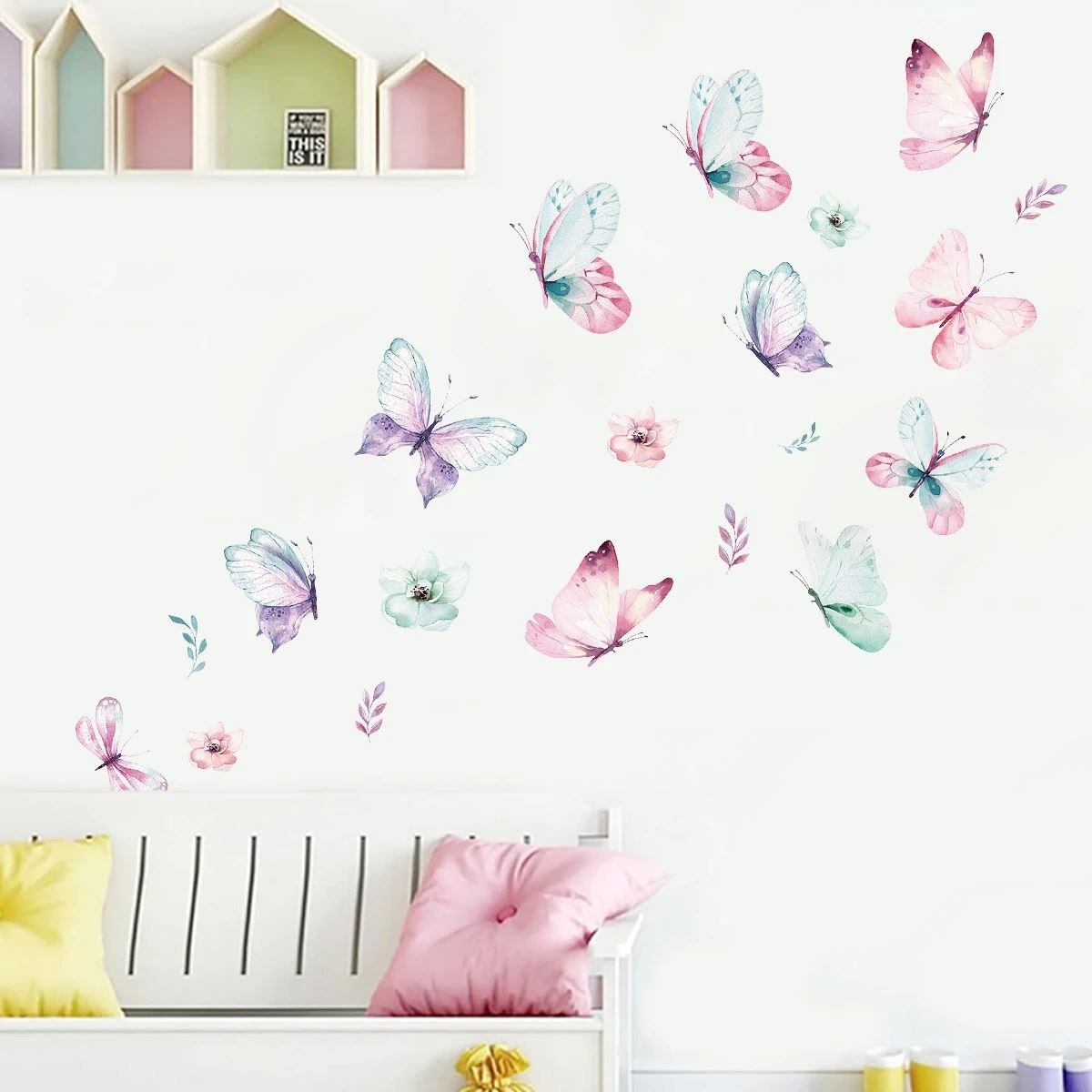 Décoration Murale - ButterfliesSticker™ - Vert - Bébé loulou
