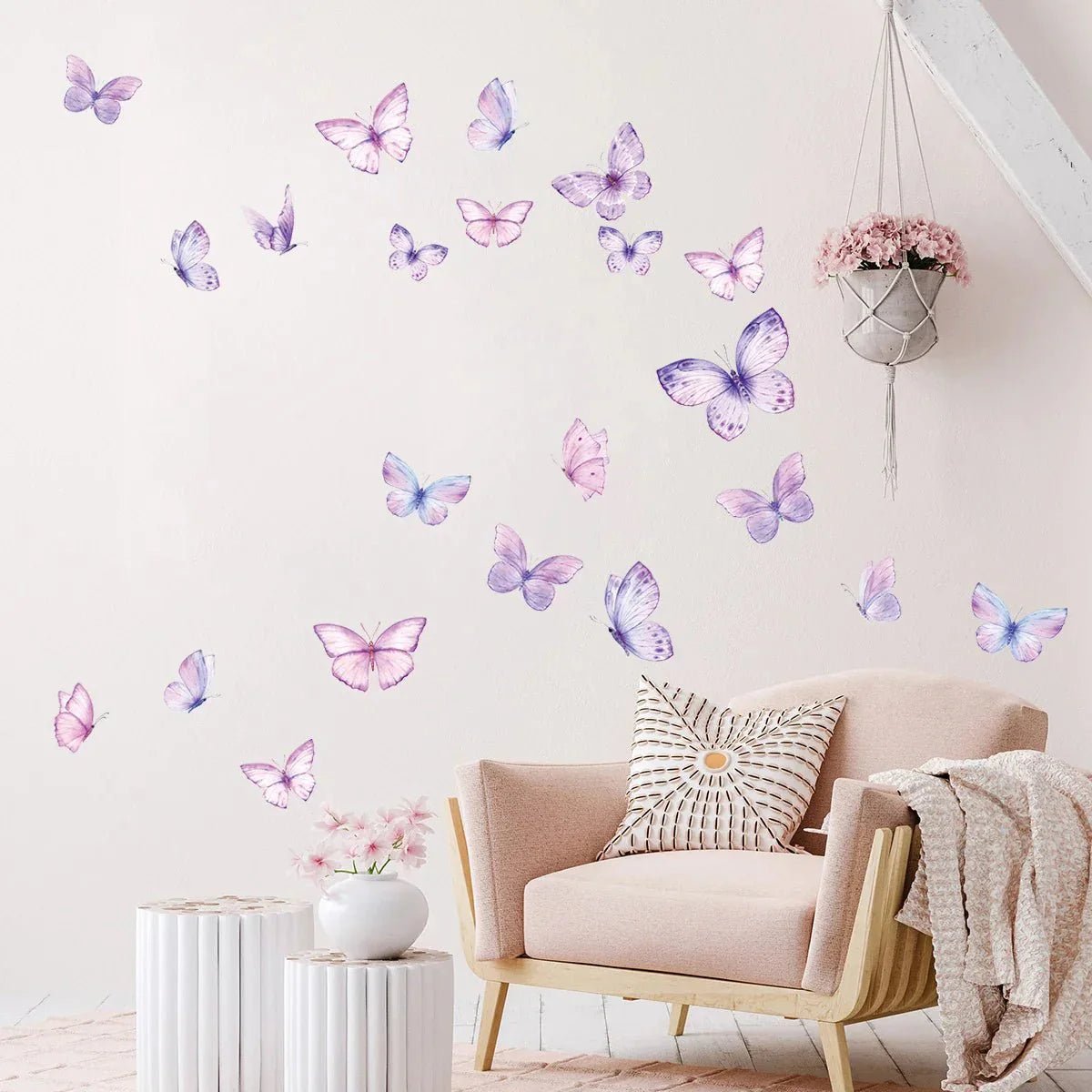 Décoration Murale - ButterfliesSticker™ - Violet - Bébé loulou