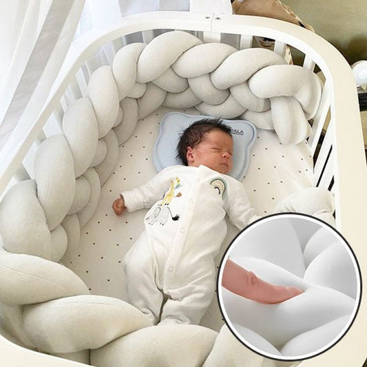 Pare - chocs pour lit a bébé, noeud tresse oreiller a bebe - Protection et décoration - A - BEBE