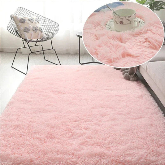 Tapis en Fourrure - HairyRugs™ - Rose - Bébé loulou